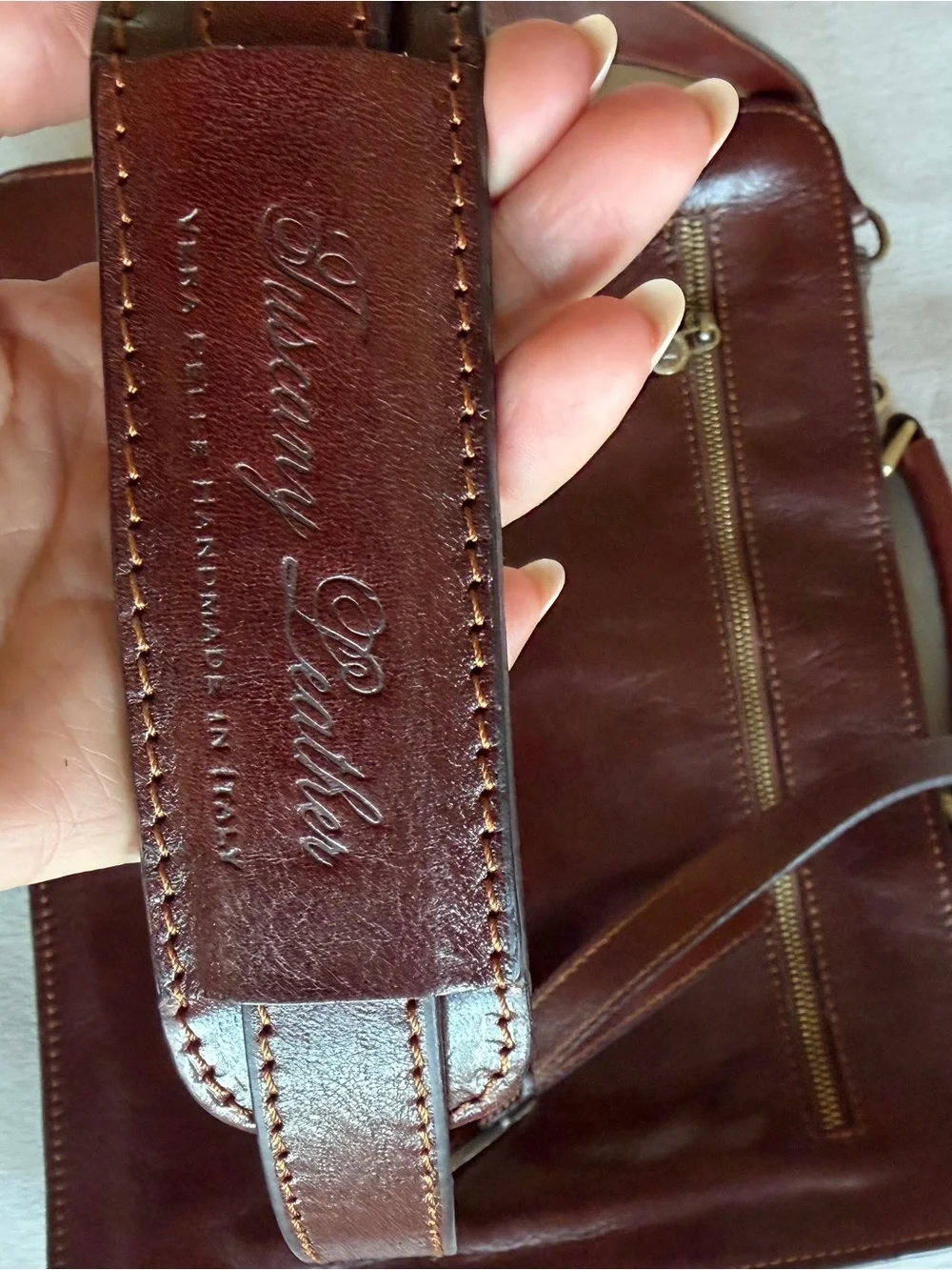 Briefcase - Handmade Tuscany Leather